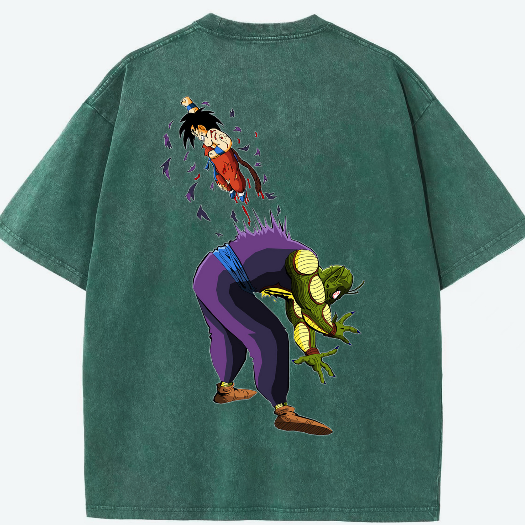 （画像用） ドラゴンボール DRAGON BALL 綿100% ヴィンテージ風 半袖Tシャツ（背面プリント）